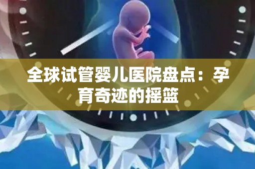 全球试管婴儿医院盘点：孕育奇迹的摇篮