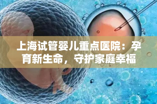 上海试管婴儿重点医院：孕育新生命，守护家庭幸福