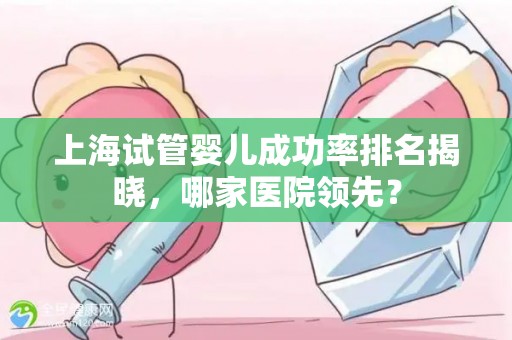 上海试管婴儿成功率排名揭晓，哪家医院领先？