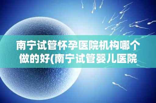 南宁试管怀孕医院机构哪个做的好(南宁试管婴儿医院哪家更专业？)
