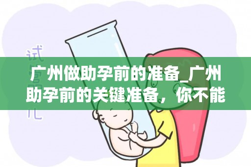广州做助孕前的准备_广州助孕前的关键准备，你不能错过的重要步骤