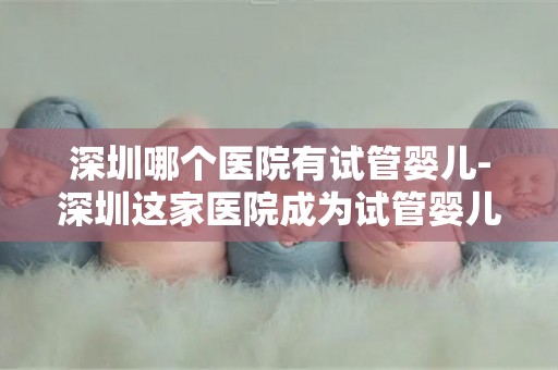 深圳哪个医院有试管婴儿-深圳这家医院成为试管婴儿新希望 深圳哪个医院有试管婴儿-深圳这家医院成为试管婴儿新希望