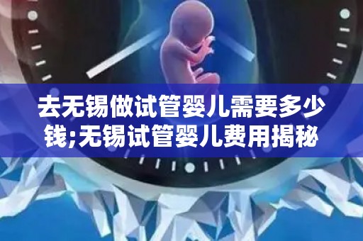去无锡做试管婴儿需要多少钱;无锡试管婴儿费用揭秘:价格几何? 去无锡做试管婴儿需要多少钱;无锡试管婴儿费用揭秘:价格几何?