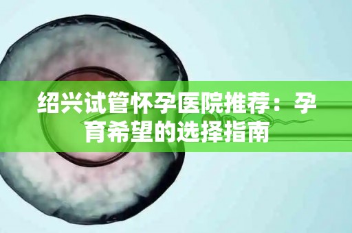 绍兴试管怀孕医院推荐：孕育希望的选择指南
