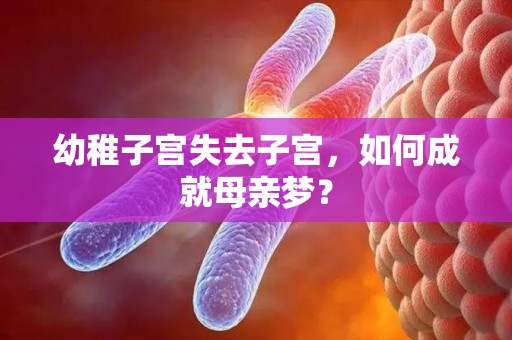 幼稚子宫失去子宫,如何成就母亲梦? 幼稚子宫失去子宫,如何成就母亲梦?