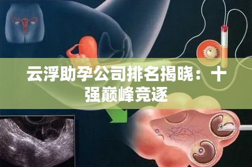 云浮助孕公司排名揭晓:十强巅峰竞逐 云浮助孕公司排名揭晓:十强巅峰竞逐