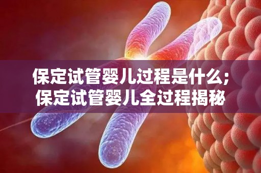 保定试管婴儿过程是什么;保定试管婴儿全过程揭秘