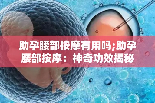 助孕腰部按摩有用吗;助孕腰部按摩:神奇功效揭秘 助孕腰部按摩有用吗;助孕腰部按摩:神奇功效揭秘