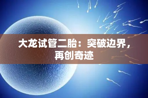 大龙试管二胎：突破边界，再创奇迹