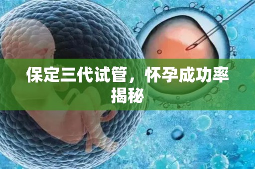 保定三代试管，怀孕成功率揭秘
