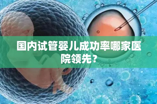 国内试管婴儿成功率哪家医院领先？