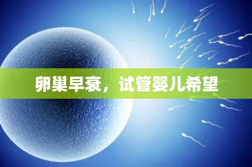 卵巢早衰，试管婴儿希望