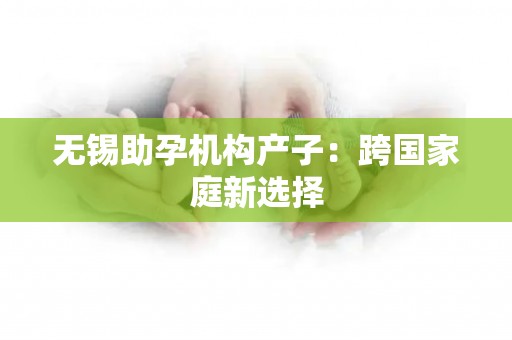 无锡助孕机构生孩子：跨国家庭新选择