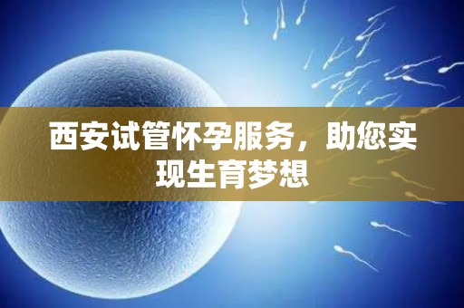 西安试管怀孕服务，助您实现生育梦想