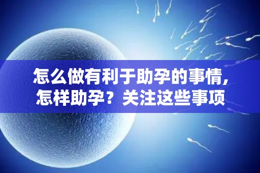 怎么做有利于助孕的事情,怎样助孕？关注这些事项