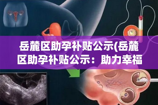 岳麓区助孕补贴公示(岳麓区助孕补贴公示：助力幸福家庭的重要一步)
