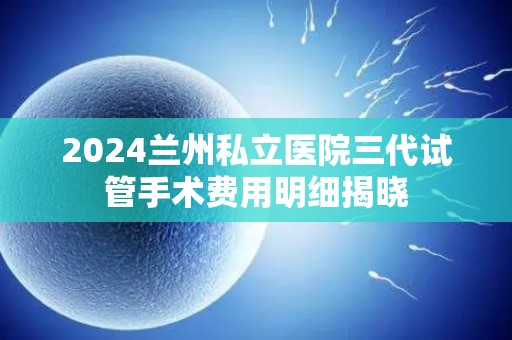 2024兰州私立医院三代试管手术费用明细揭晓 2024兰州私立医院三代试管手术费用明细揭晓