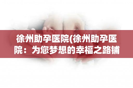 徐州助孕医院(徐州助孕医院：为您梦想的幸福之路铺就)
