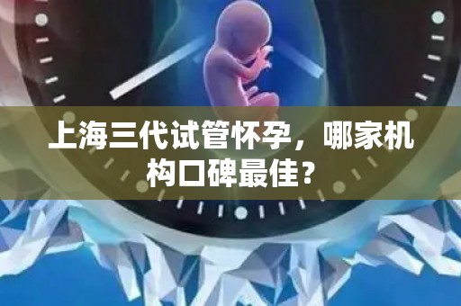 上海三代试管怀孕，哪家机构口碑最佳？