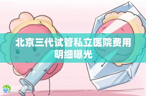 北京三代试管私立医院费用明细曝光