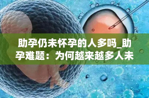助孕仍未怀孕的人多吗_助孕难题：为何越来越多人未能怀孕？