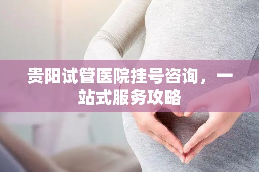 贵阳试管医院挂号咨询,一站式服务攻略 贵阳试管医院挂号咨询,一站式服务攻略