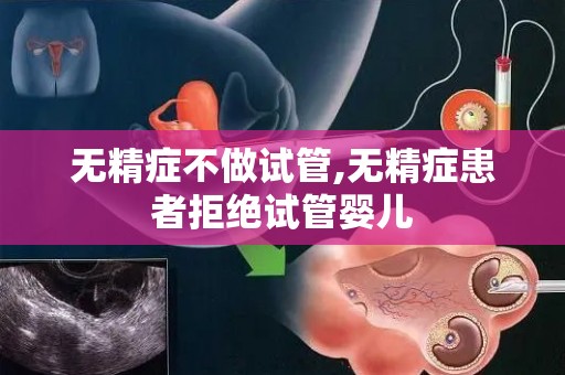 无精症不做试管,无精症患者拒绝试管婴儿