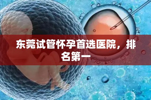 东莞试管怀孕首选医院，排名第一