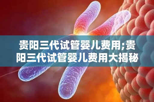 贵阳三代试管婴儿费用;贵阳三代试管婴儿费用大揭秘 贵阳三代试管婴儿费用;贵阳三代试管婴儿费用大揭秘