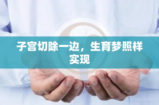 子宫切除一边，生育梦照样实现