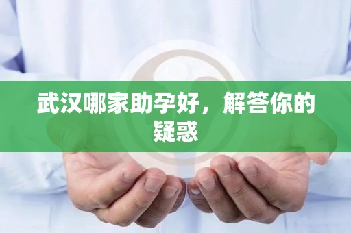 武汉哪家助孕好，解答你的疑惑