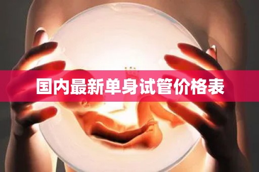 国内最新单身试管价格表 国内最新单身试管价格表