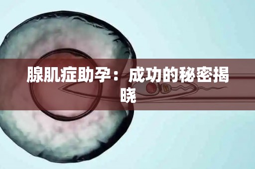 腺肌症助孕：成功的秘密揭晓