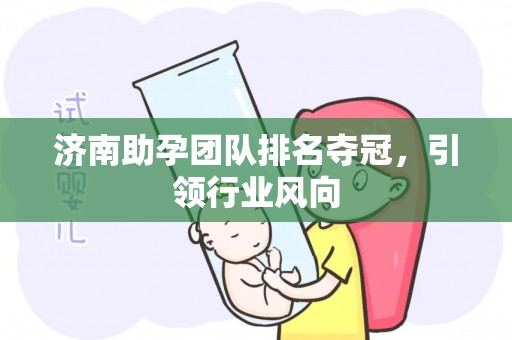 济南助孕团队排名夺冠，引领行业风向