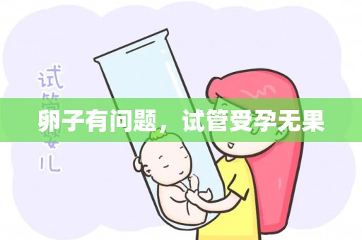 卵子有问题，试管受孕无果