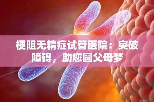 梗阻无精症试管医院：突破障碍，助您圆父母梦