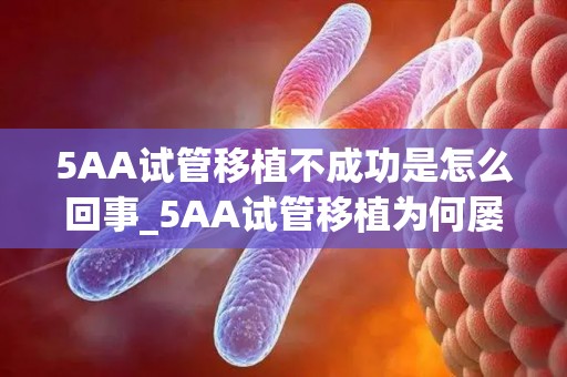 5AA试管移植不成功是怎么回事_5AA试管移植为何屡战屡败
